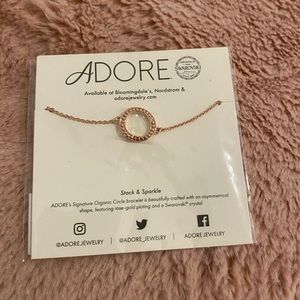 Adore rose gold circle bracelet